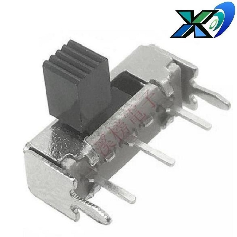 侧拨2位滑动开关3脚单排  2档拨码开关三脚  卧式2档拨动开关1P2T