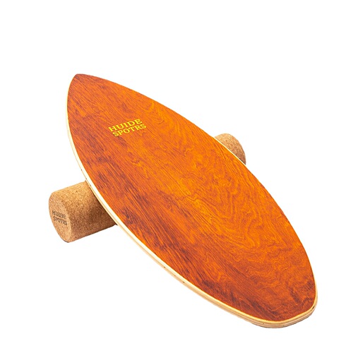 Manufacturer's Fish-Shaped Surfboard Balance Board Wooden Land Surf Fitness Board Ski Yoga Training Core Board Live Stream