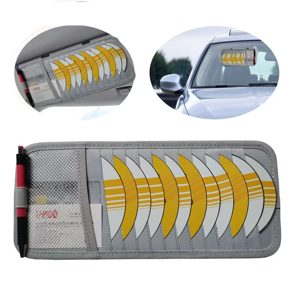 Car Storage Clip Cd Bag Sun Visor Card Bag Cd Bag Storage Bag Car Cd Case Holder