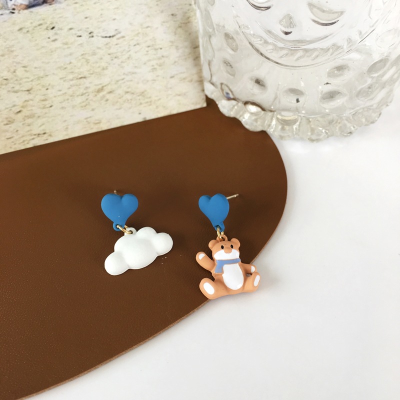 Cute Bear Stoving Varnish Alloy Drop Earrings display picture 2