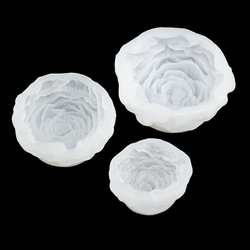 Peony Flower Shape Silicone Mold DIY Large, Medium, and Small Scented Candles, Plaster Ornaments, Fondant Chocolate Baking Mold Peony Flower Shape Silicone Mold DIY Large, Medium, and Small Scented Candles, Plaster Ornaments, Fondant Chocolate Baking Mold