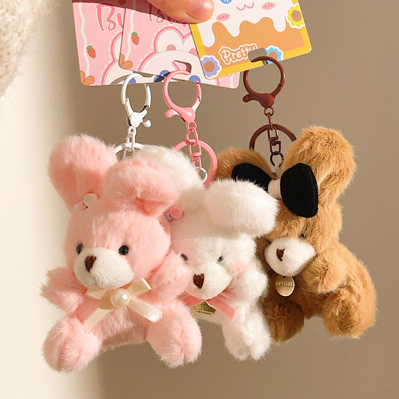 クリエイティブ漫画クールクマキーホルダーかわいい人形屋台ペンダント小さなギフト卸売バッグペンダントアクセサリー|undefined