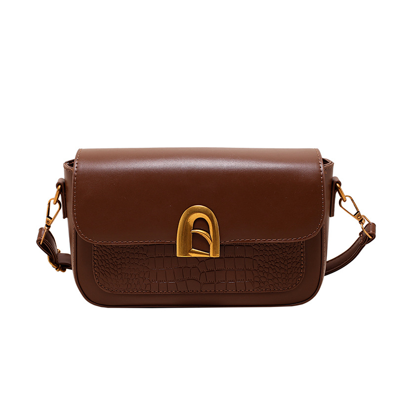 Crossbody Bags for Women 2023 New Fashionable Shoulder Small Square Bag This Year Autumn and Winter Crocodile Pattern High-end Women's Bags_voghion.com