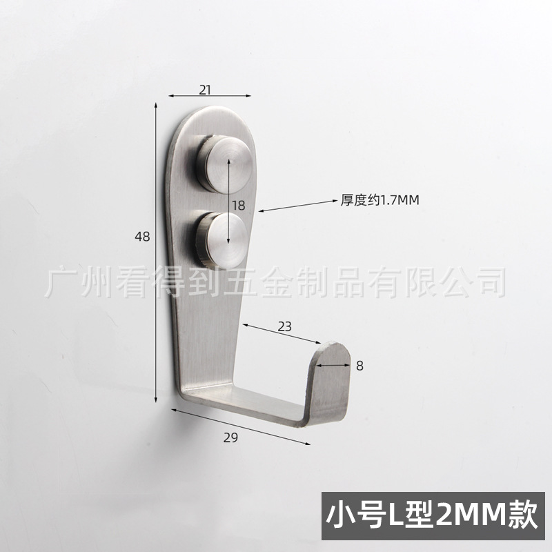 Gancho individual de acero inoxidable negro, gancho sólido para colgar en el hogar, hotel, cocina, baño, accesorio para colgar abrigos