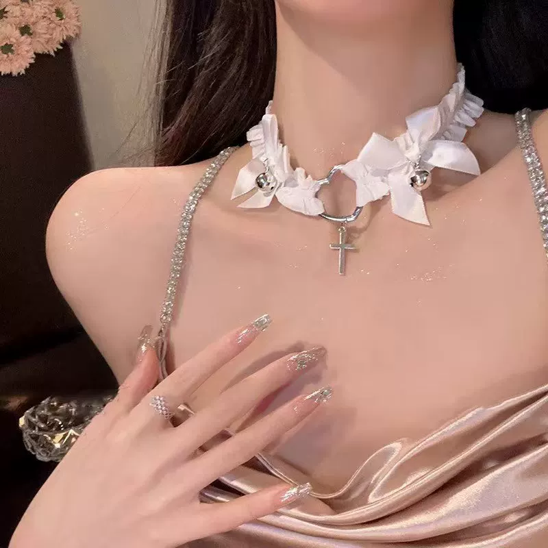 Чокер с бантом, сексуальная цепочка для ключей/сумки, аксессуар, маленький колокольчик, подвязка, новая коллекция