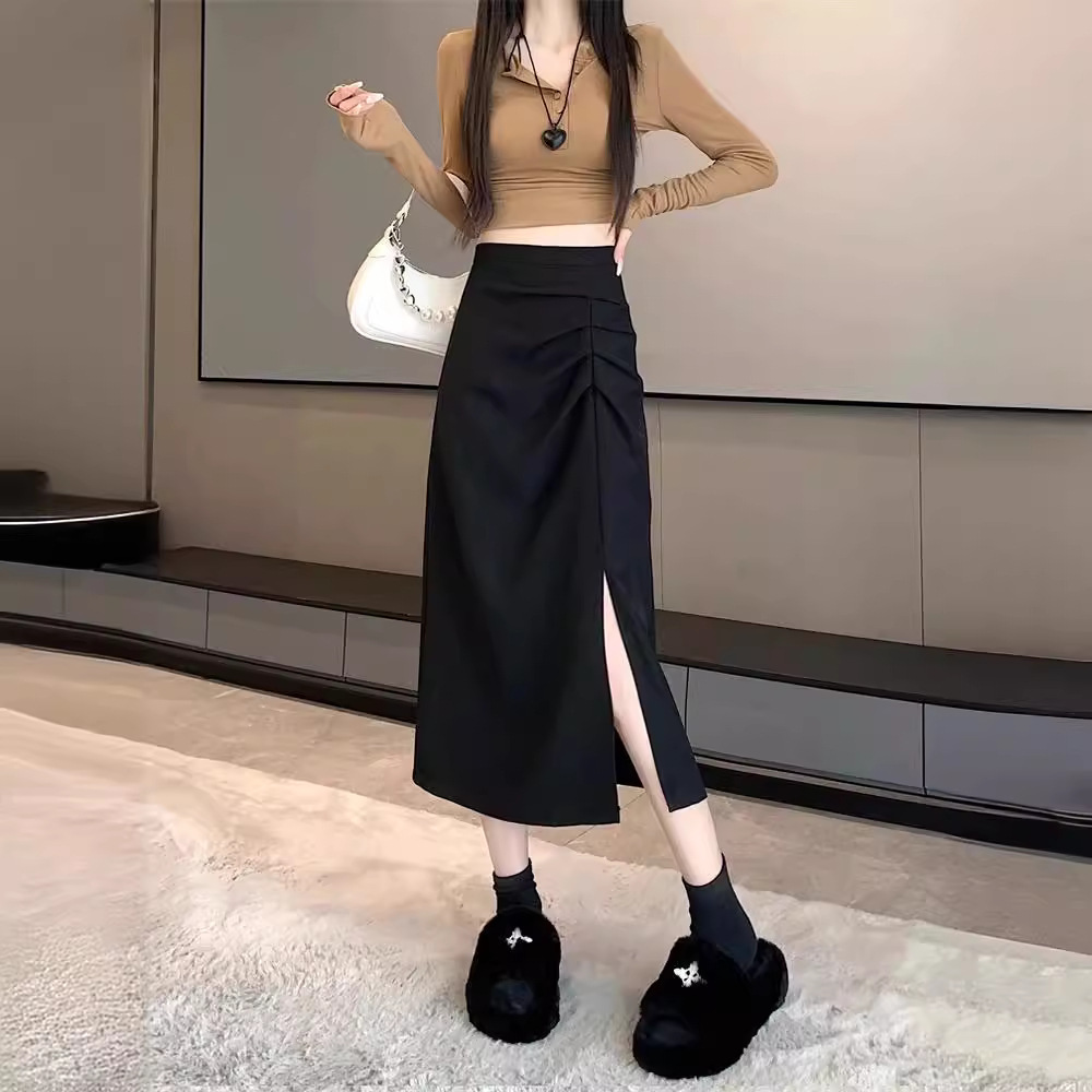 Black summer long skirt