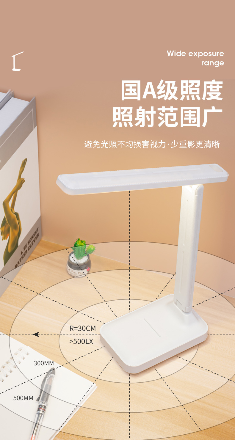 LED折叠台灯护眼学习卧寝室阅读灯学生宿舍专用USB礼品小台灯批发-阿里巴巴