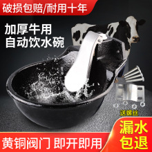 加厚牛用饮水碗铸铁马牛自动吃水碗饮水器喂水神器养殖兽用喝水槽