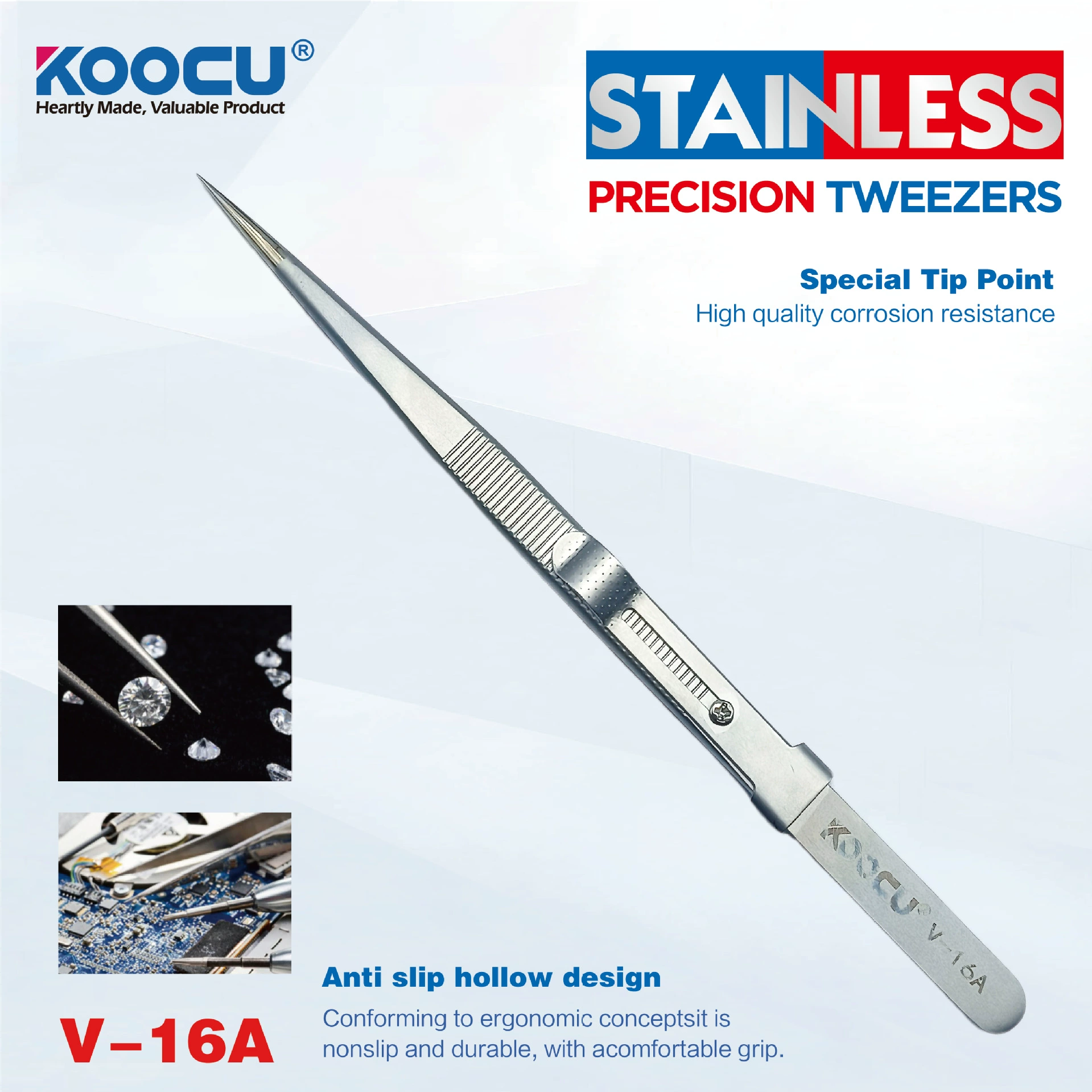 Высококачественный набор пинцетов с неогнутыми кончиками, антикоррозионные и термостойкие пинцеты из нержавеющей стали со специальными кончиками для ремонта мобильных телефонов.