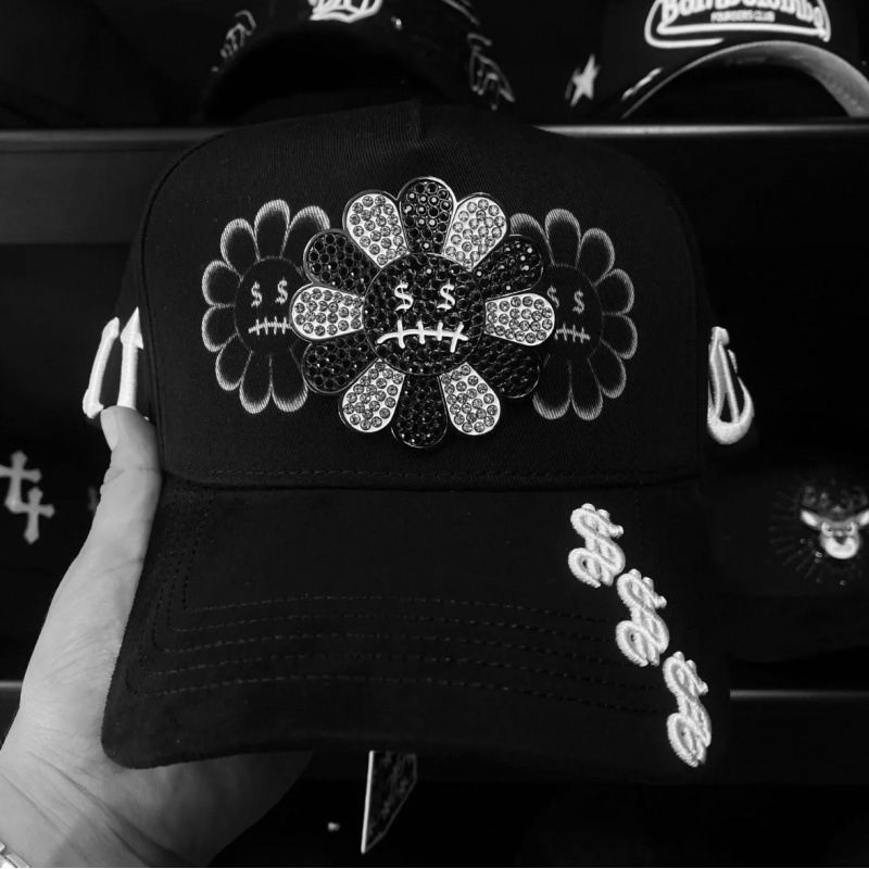 Tendencia transfronteriza hip hop Dandy Dandy sombrero con letras de diamante sombrero de pato doblado a lo largo del sombrero de béisbol image 148