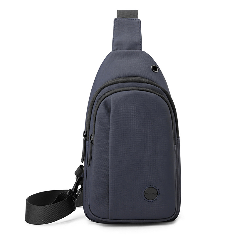 WEPOWER nuevo bolso de pecho para hombre estilo coreano simple y avanzado bolso de mensajero práctico al aire libre casual en el pecho