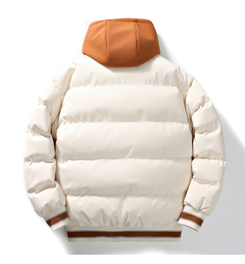Classic Men's Padded Winter Jacket Hooded Down Thickened Coat_voghion.com
