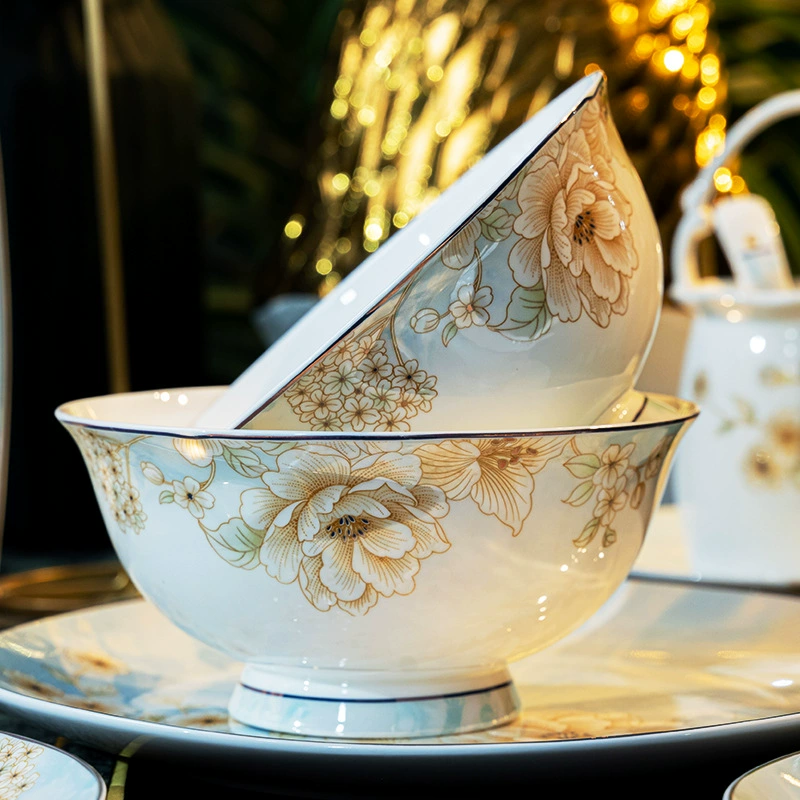 Ceramic set, tableware, Chinese style, light luxury style