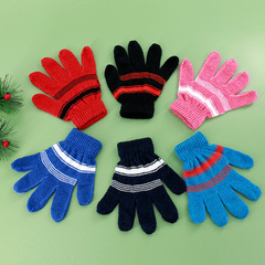 Labor protection children's protective gloves split-finger gloves kindergarten work gardening safety wear-resistant unisex tug of war