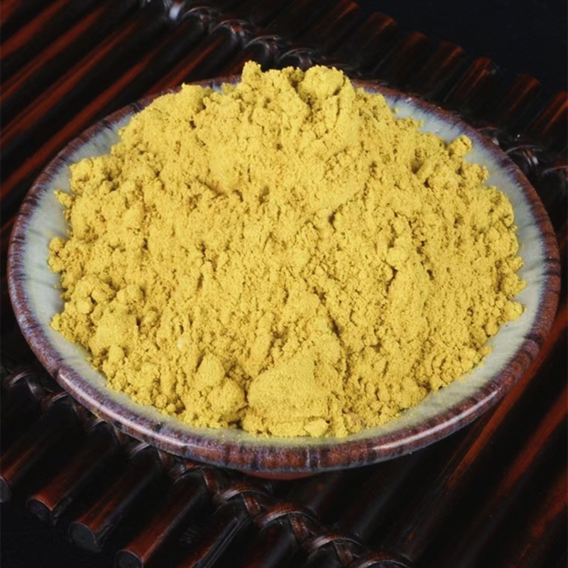 Pu Huang Powder (Typha angustifolia) — Dried Cattail Pollen Food Herb, 500g in use