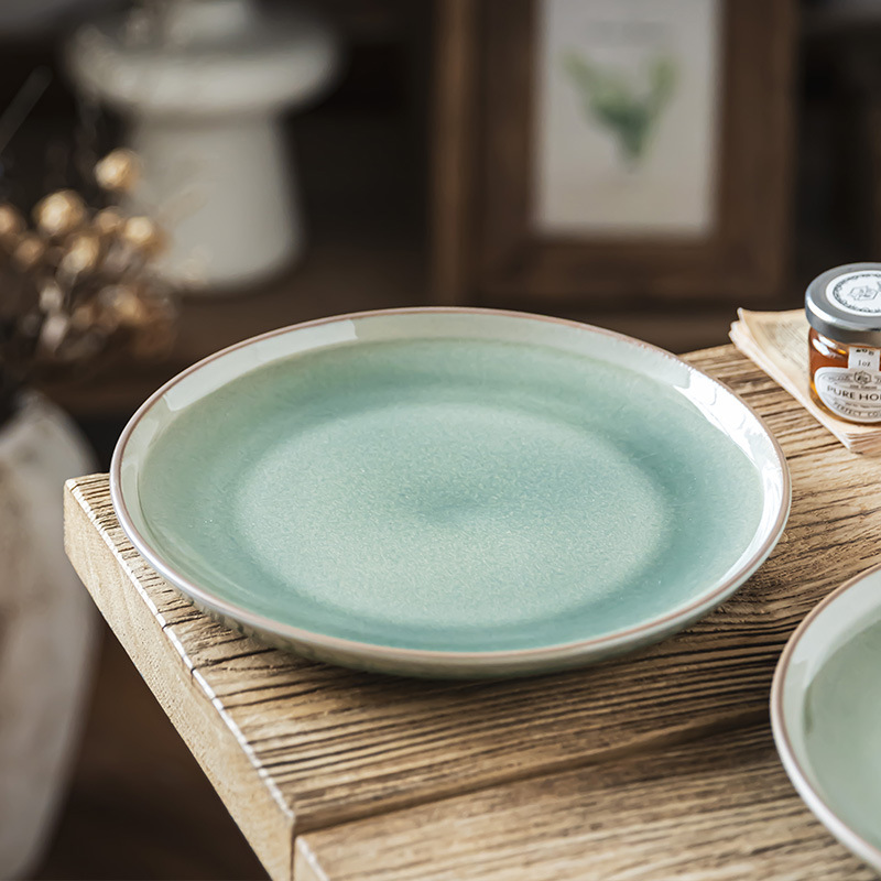 Plato de cerámica de alto rendimiento de horno, platos de postres caseros, platos de bocadillos de restaurante, platos de comidas exquisitos, platos de platos por mayor