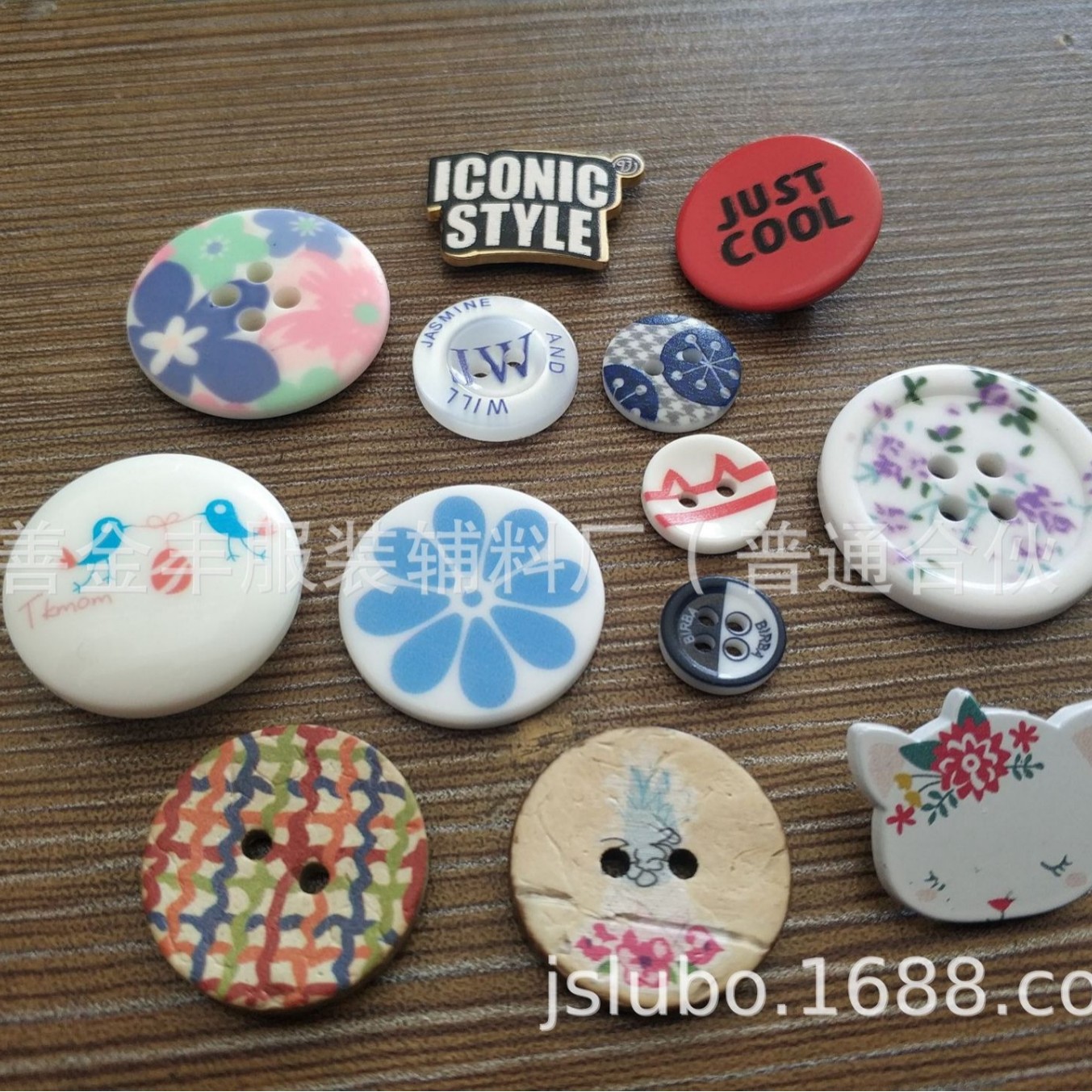 3D彩印扣 印花扣 印字扣 滴油印字扣 印花纽扣 印logo扣 印图案扣