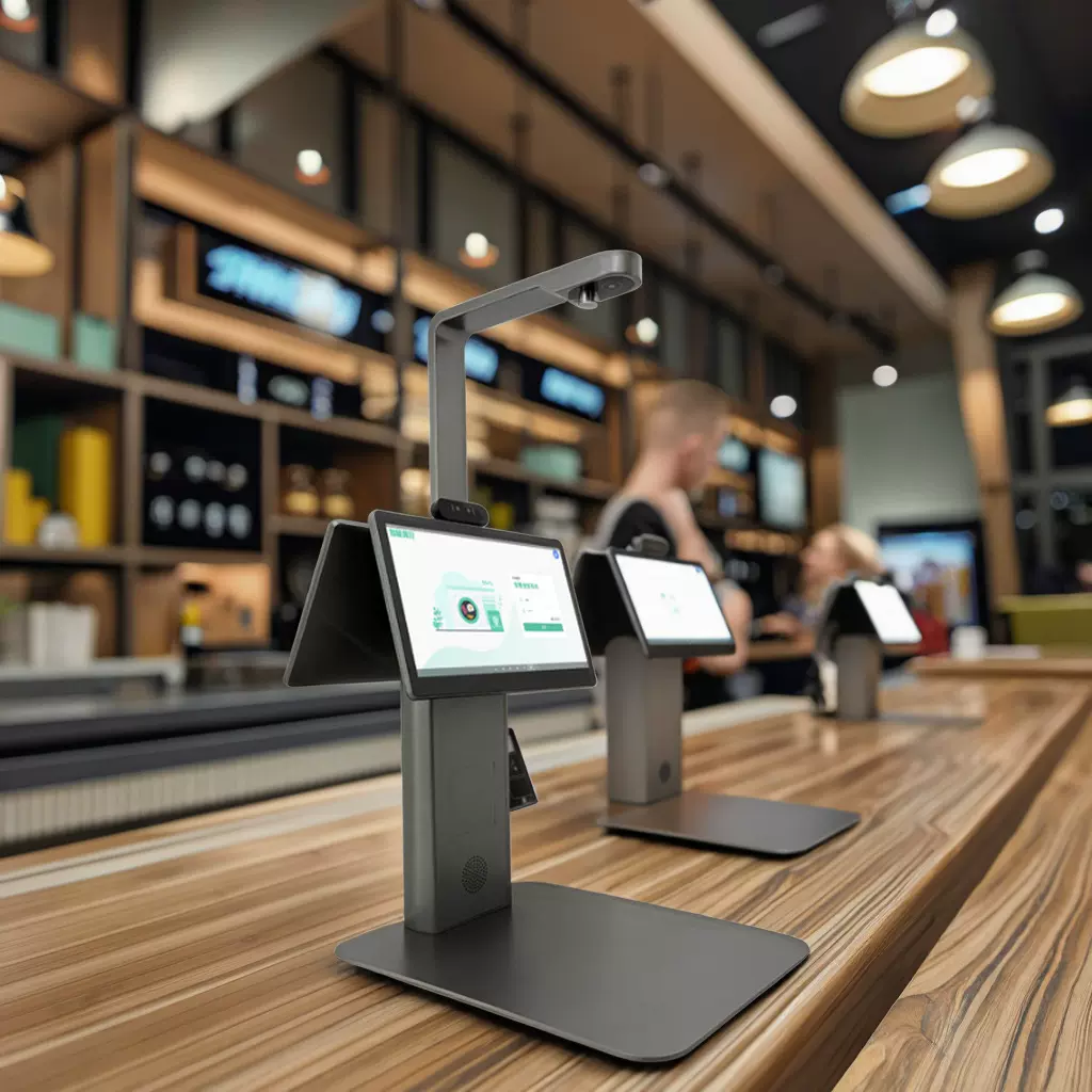 捷宝AI菜品水果识别收银机 团餐食堂菜品识别人脸识别消费机厂家