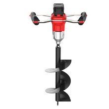 跨境小型园林打孔锂电地钻大功率打洞器农用挖土机多功能种树神器