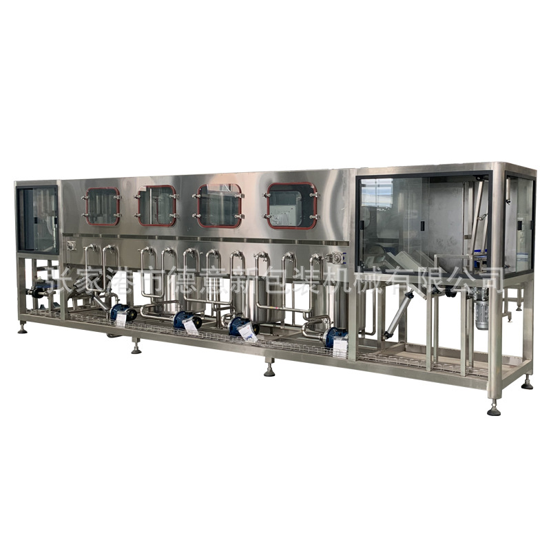 Equipo de llenado de agua de barril 450 línea de producción de agua pura de primavera de montaña maquinaria pura agua mineral totalmente automática