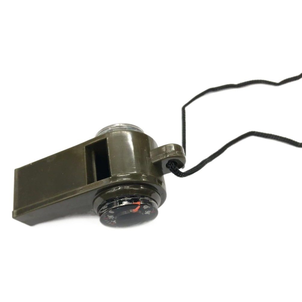 Al Aire Libre Multi-funcional tres-en-uno silbato de salvamento con brújula termómetro competencia árbitro silbato