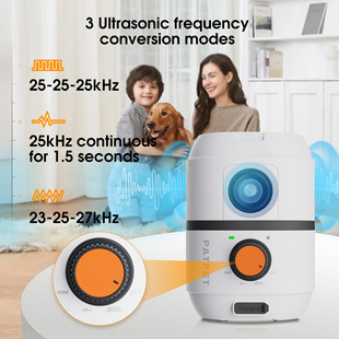 Cross-border new three-head ultrasonic waterproof dog repellent outdoor barking to drive stray dogs artifact Amazon hot sale