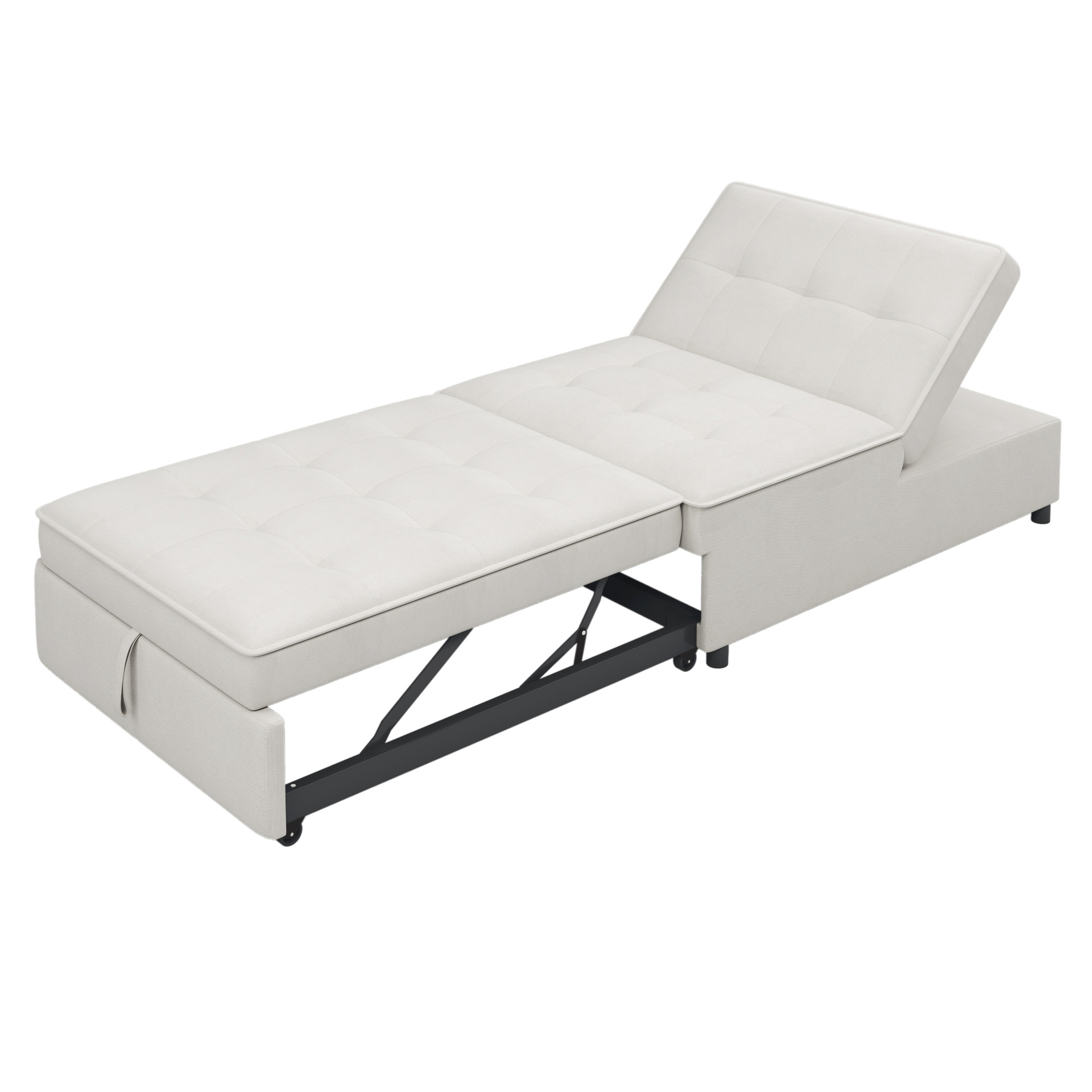Tecnología plegable sin reposabrazos anti-cat arañazo de terciopelo pequeño y medio tipo sala de estar dormitorio sofá cama multifuncional
