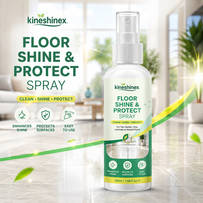 KineShineX Floor Brightening Protective Spray Universal Maintenance Spray for Tile, Marble, and Composite Floors