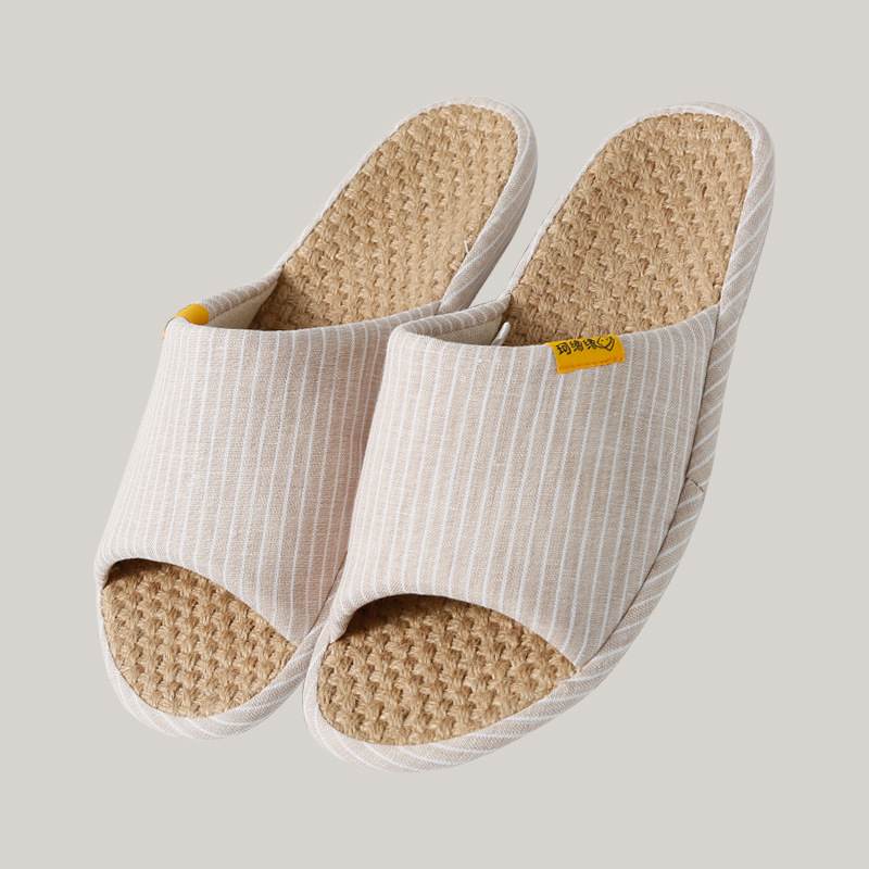 Pantuflas de Casa con Suela Gruesa para Parejas de Lino y EVA para Uso en Interior image 9