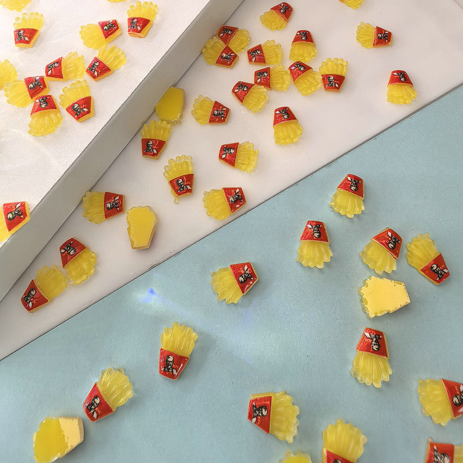 美甲饰品配件批发仿真树脂diy发夹搓指甲店进货混批0007.