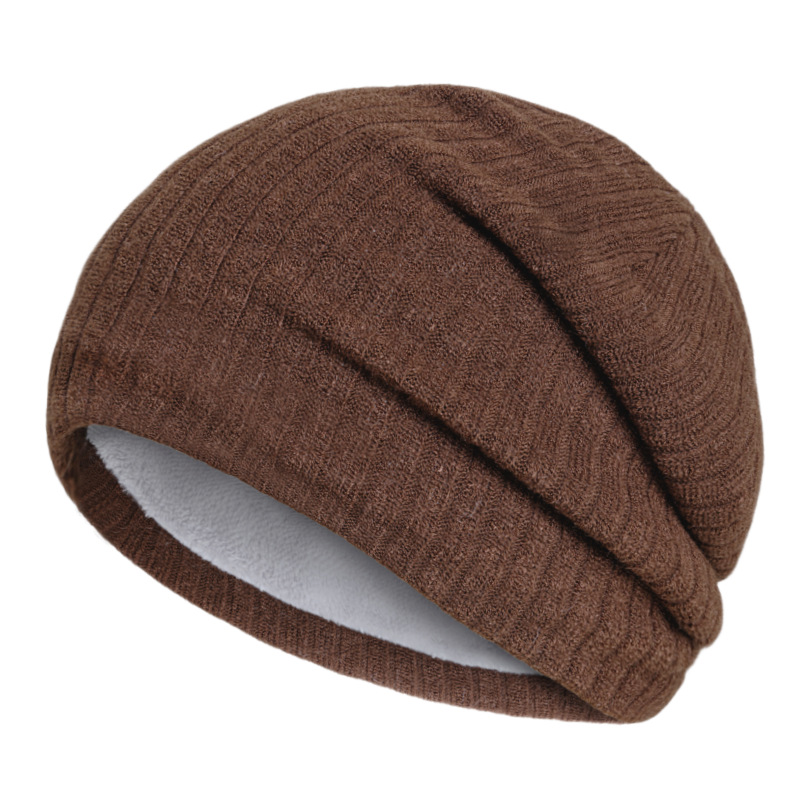 Men's Simple Style Solid Color Eaveless Wool Cap display picture 3