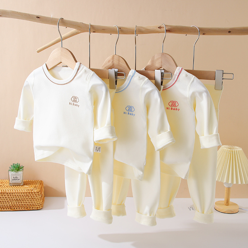 Children's Autumn Clothes and Pants Cotton Category A suit Baby Male and Female Home Clothes Pajamas Baby Clothes Anyang Baby Clothing