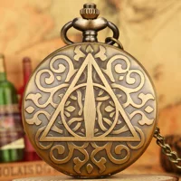 Новые кварцевые бронзовые большие карманные часы Sedar Legend Retro Flip Green Старинные карманные часы в наличии оптом