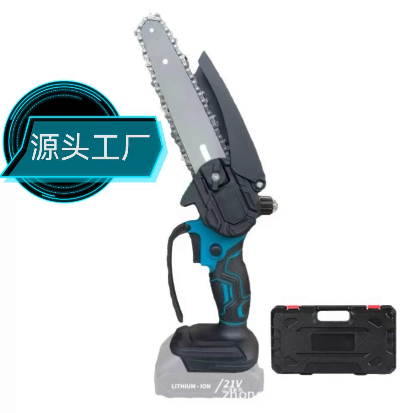 厂家工厂油壶款包胶锂电锯家用电动手持伐木电链锯户外园林修枝锯