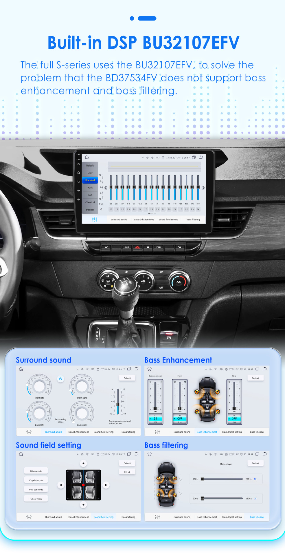Suitable for 19-25 Renault Kangoo Android large screen navigation GPS reversing image car Bluetooth all-in-one machine