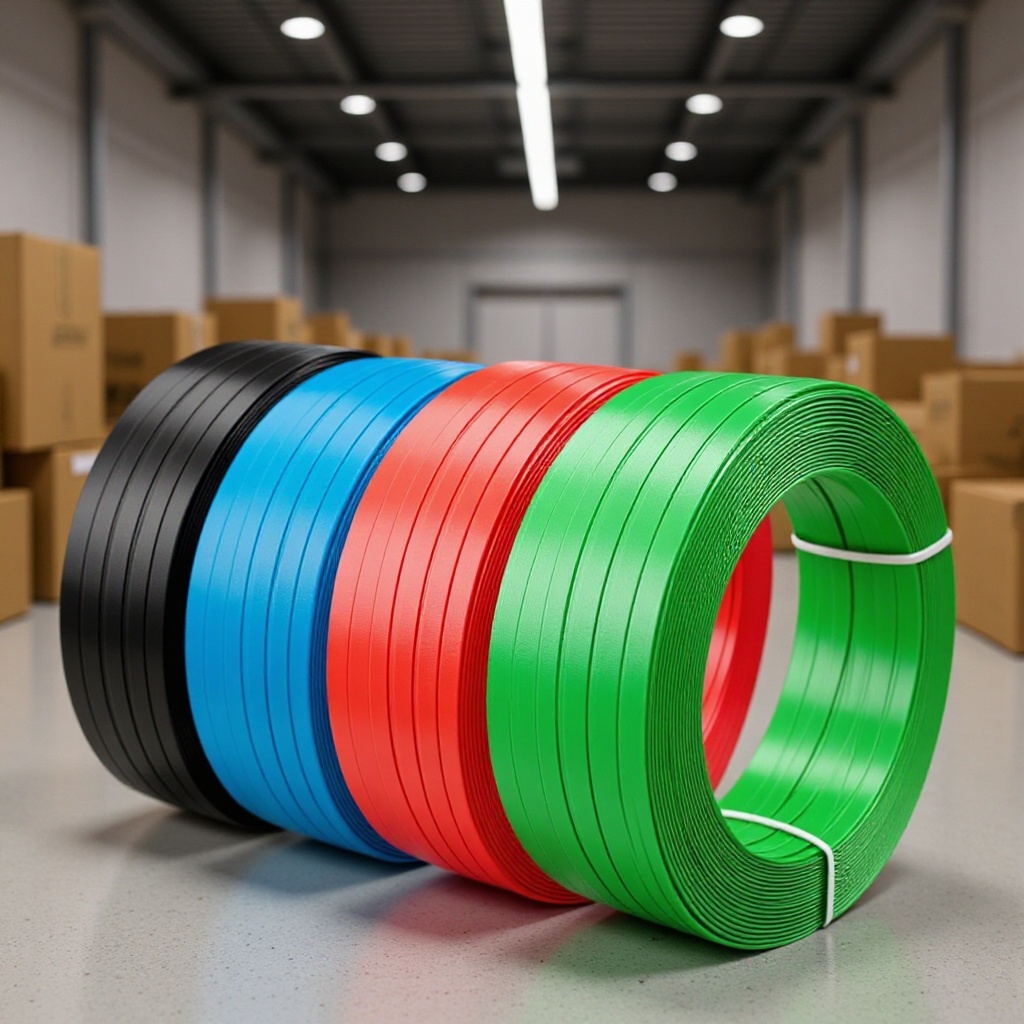 大连塑钢带  PET塑钢带   大连打包带   红蓝黑绿色塑钢带