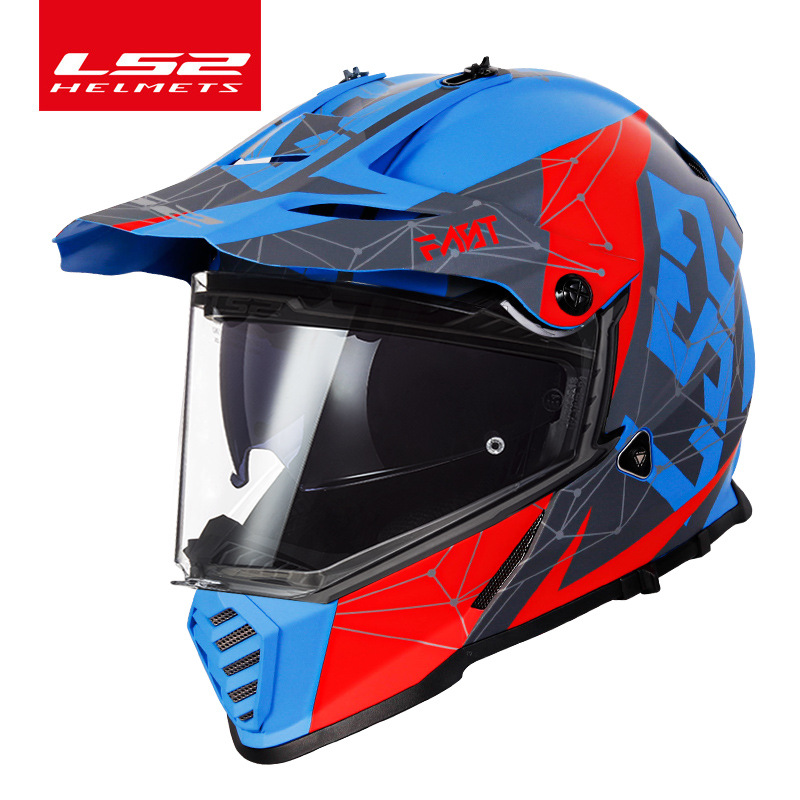Casco de motocicleta LS2 Rally, casco de doble lente para carretera y todoterreno, casco de doble propósito para motocicleta, para todas las estaciones, verano, certificado 3C MX436