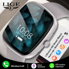 LIGE/新款智能手表蓝牙通话防水睡眠消息提醒音乐运动情侣手表