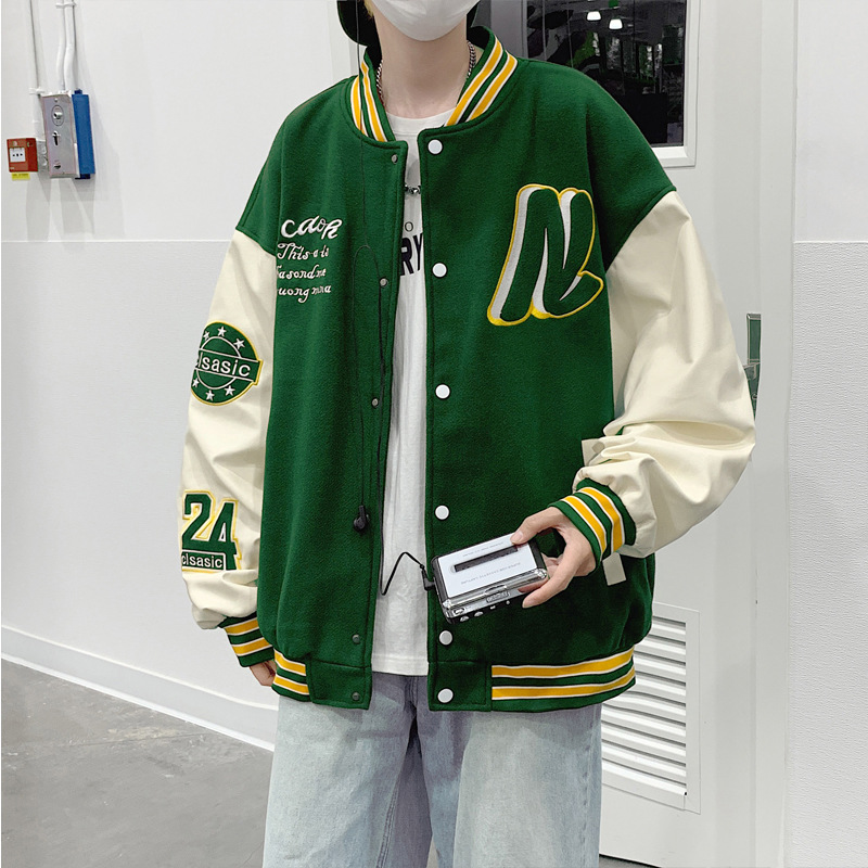 American Fashion Brand Baseball Uniform Men's Spring 2023 New INS Loose Boy Casual Autumn Jacket Trend Jacket