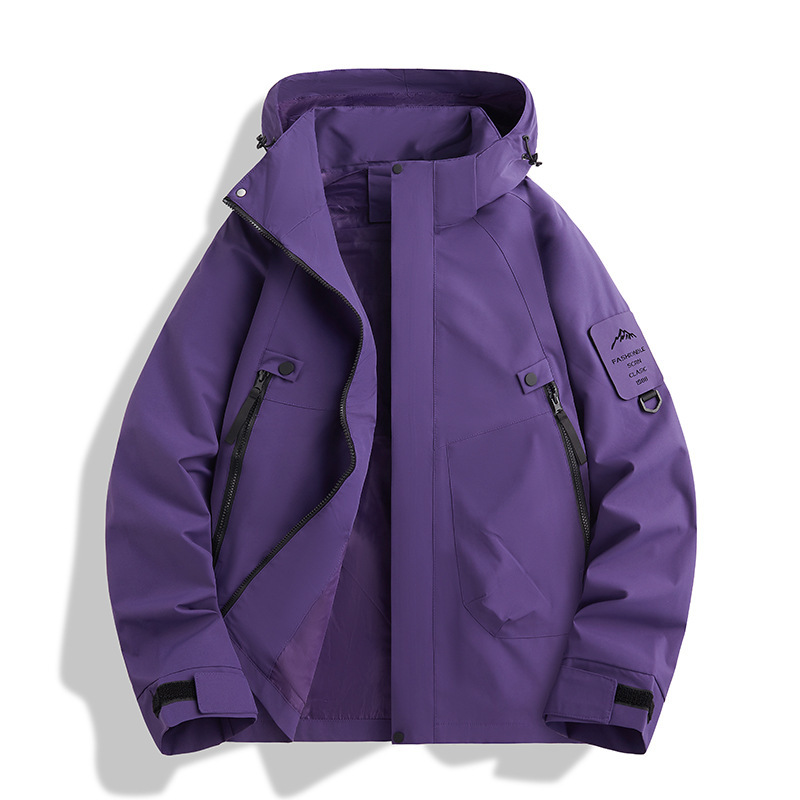 冲锋衣定制男三合一羽绒内胆冬季防水外套女户外登山滑雪服印logo|undefined