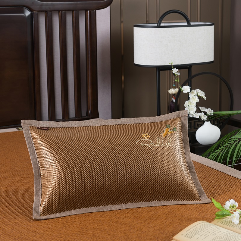 Children's Mat Pillowcase Summer Cool Pillowcase 30X50 Single Kindergarten Baby Baby Ice Rattan Pillowcase Summer