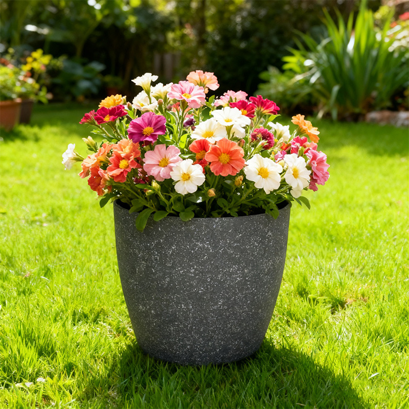 Plastic Flower Pots, Tall Pots with Large Capacity, Balcony Green Plant Pots, Thickened Plastic Succulent Craft Flower Pots, Factory Wholesale