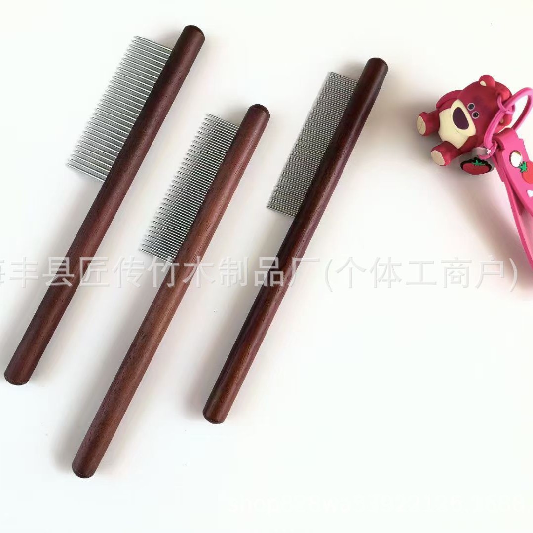 Factory Direct Sales Pet Comb Pet Comb Stainless Steel Comb to Remove Floating Hair and Remove Lice Cat Comb to Remove Hair for Dogs