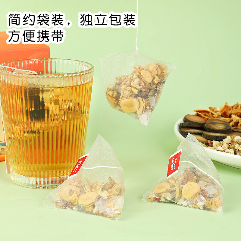 オレンジ色の羅漢果清潤茶雪梨茯苓カンゾウの組み合わせ三角包茶源工場卸売代行|undefined