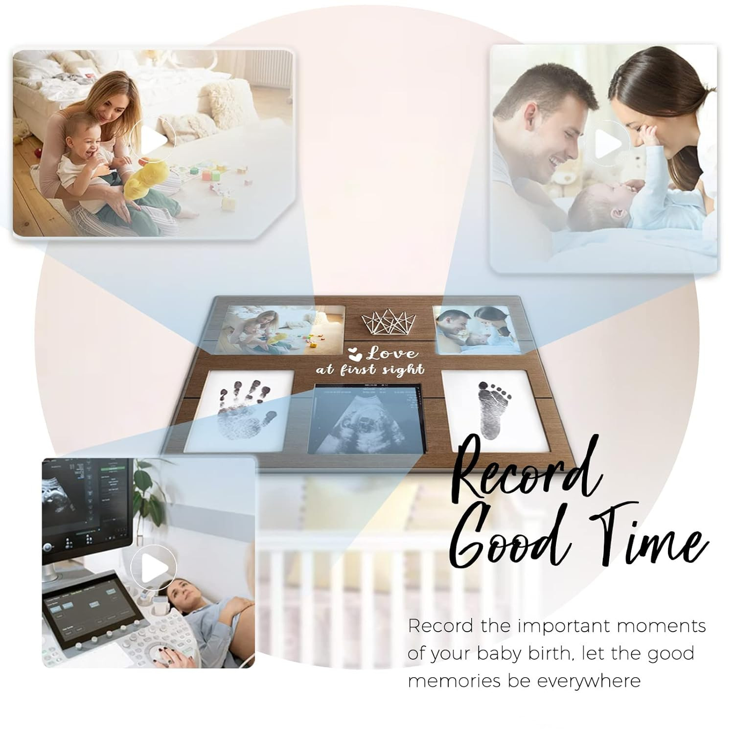 Recién nacido mano y pie inkpad huellas de mano niños bebé mano impresión tinta bebé un mes Regalo de Cumpleaños recuerdo