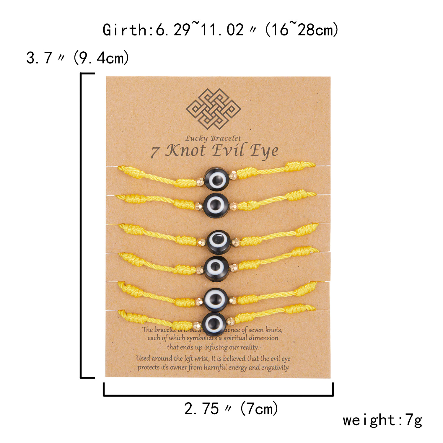 Fashion Eye Alloy Resin Knitting Unisex Bracelets 1 Piece