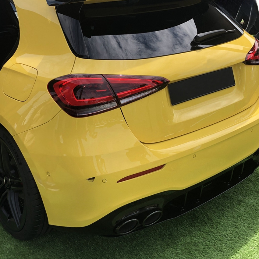 (2개) 메르세데스-벤츠 A-클래스 W177 해치백 A180 A200 A220 AMG 리어 범퍼 리어 에어 나이프 수정 부품에 적용 가능