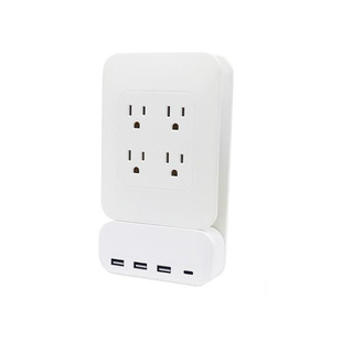 US Standard Expandable 4AC + 3USB + 1Type-C Smart Desktop Strip Line