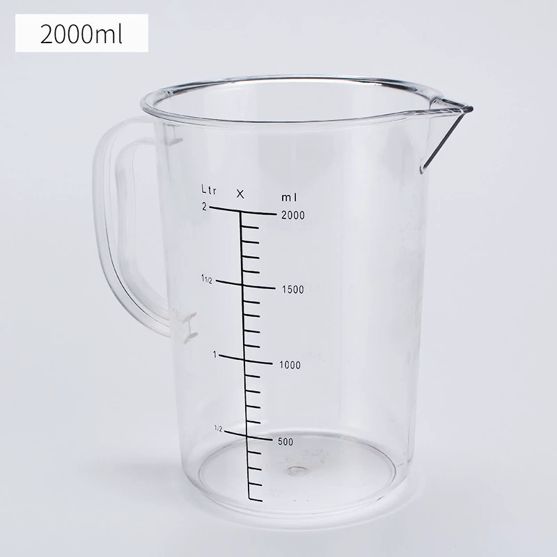 Measuring Cup (Polycarbonate) Heat-Resistant Transparent, Thick-Wall Multi-Volume 100–5000 ml