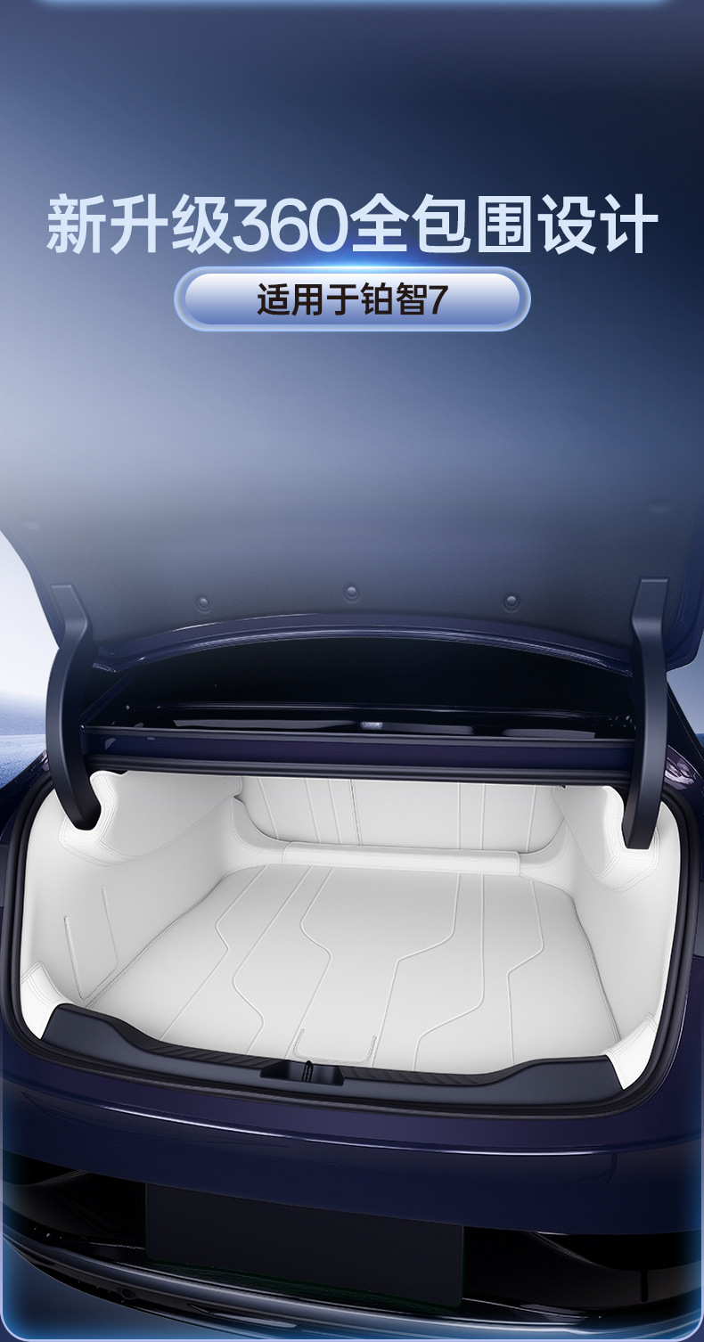 Suitable for 26 Models of Toyota Platinum 7, Full Surround Trunk Mat, Special Interior Accessories for Platinum 7, Modified Trunk Mat